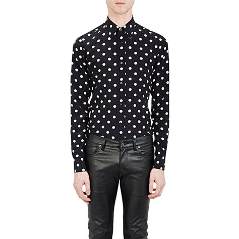 Saint Laurent Black Polka